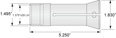 7/8 Gridley Collet 7/8 Round